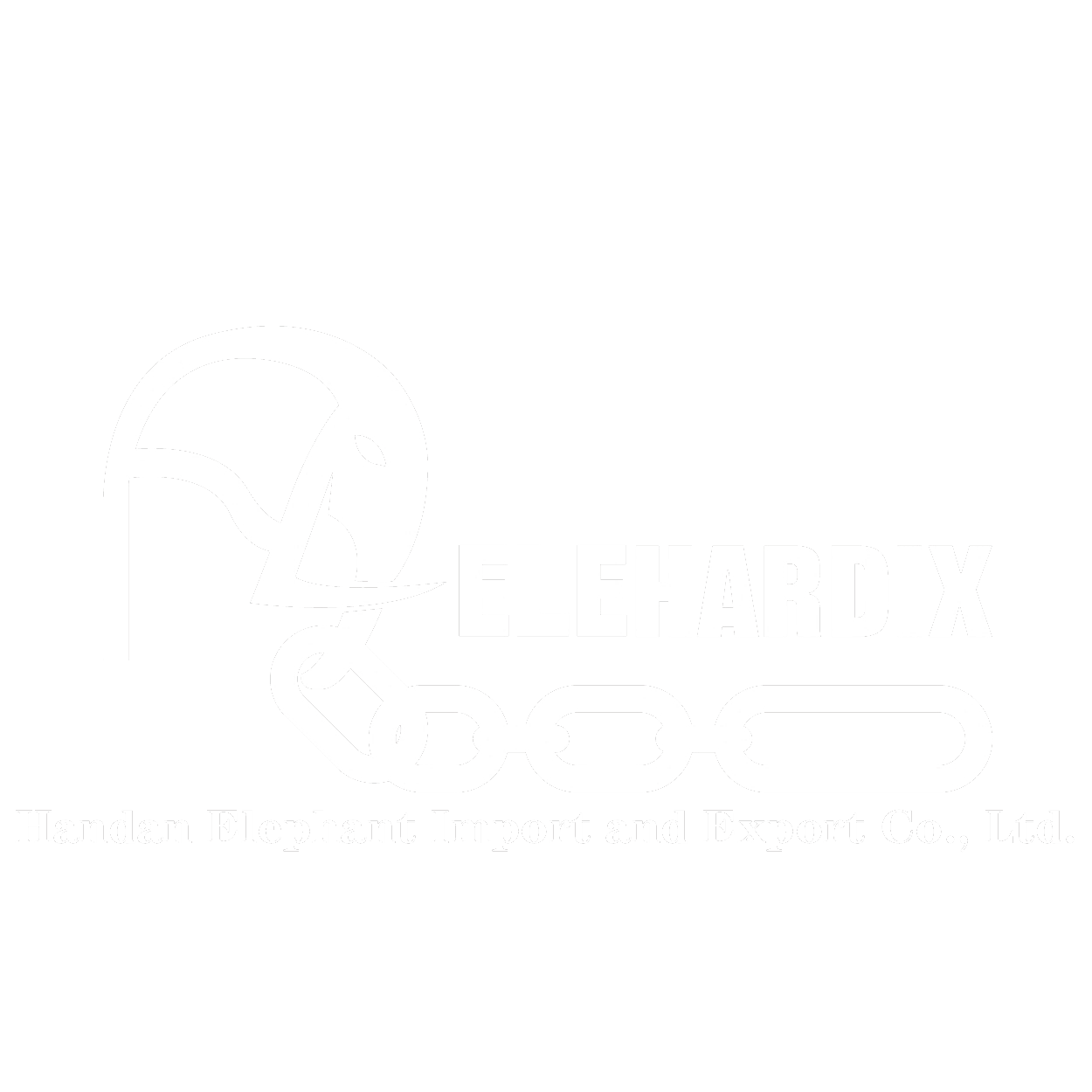 透明底带公司名logo白色