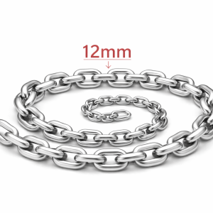12mm 201 & 304 Stainless Steel  Long Type Round Link Chain