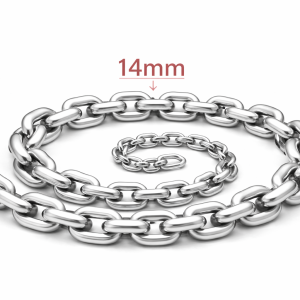 14mm 201 & 304 Stainless Steel  Long Type Round Link Chain