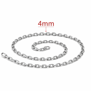 4mm 201 & 304 Stainless Steel  Long Type Round Link Chain