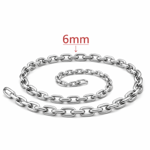 6mm 201 & 304 Stainless Steel  Long Type Round Link Chain