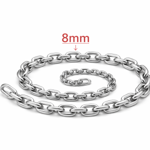 8mm 201 & 304 Stainless Steel  Long Type Round Link Chain
