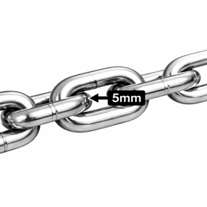 5mm 201 & 304 Stainless Steel （Short） Type Round Link Chain