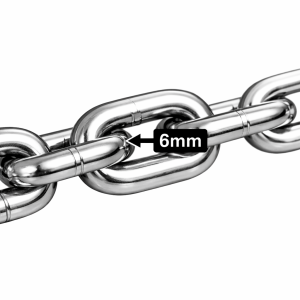 6mm 201 & 304 Stainless Steel （Short） Type Round Link Chain