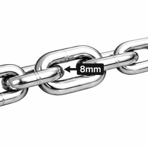 8mm 201 & 304 Stainless Steel （Short） Type Round Link Chain