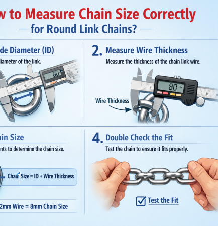 How to Measure Chain Size Correctly for Round Link Chains?
