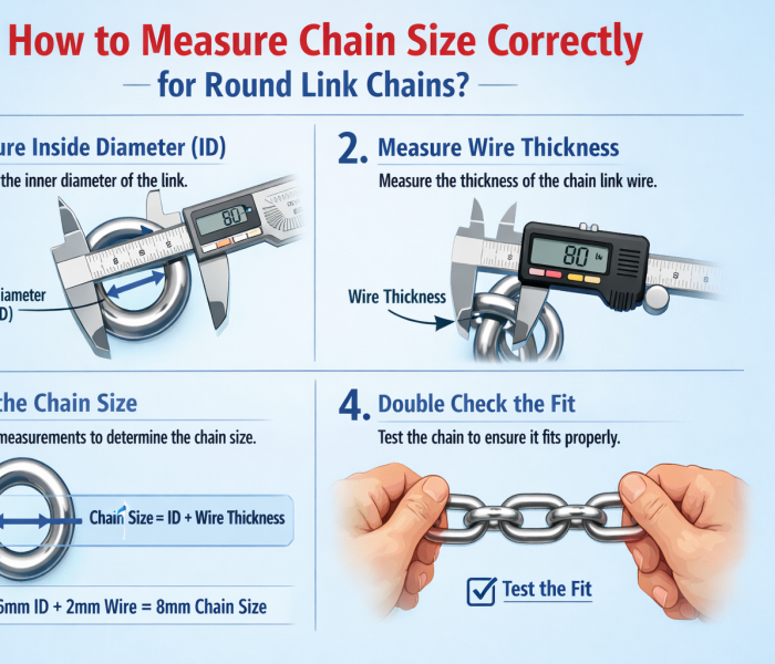 How to Measure Chain Size Correctly for Round Link Chains?